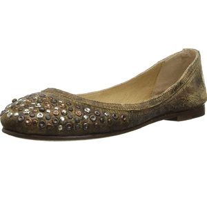 Frye Carson studded ballet